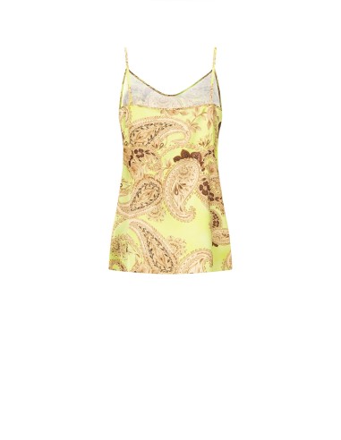 Top fluide en satin imprimé Rinascimento
