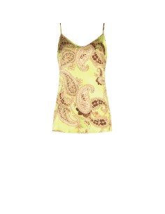 Top fluide en satin imprimé Rinascimento