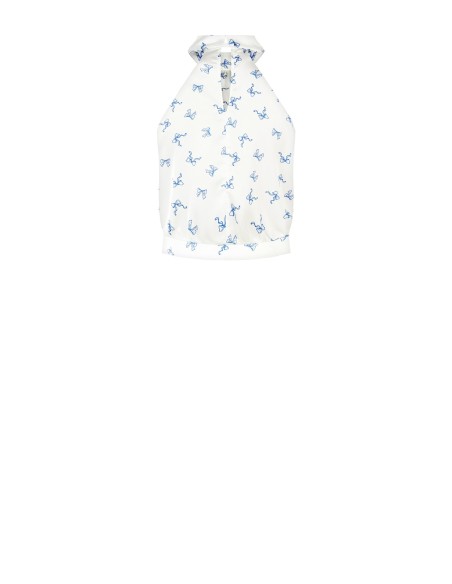Top en satin motif nœuds Rinascimento