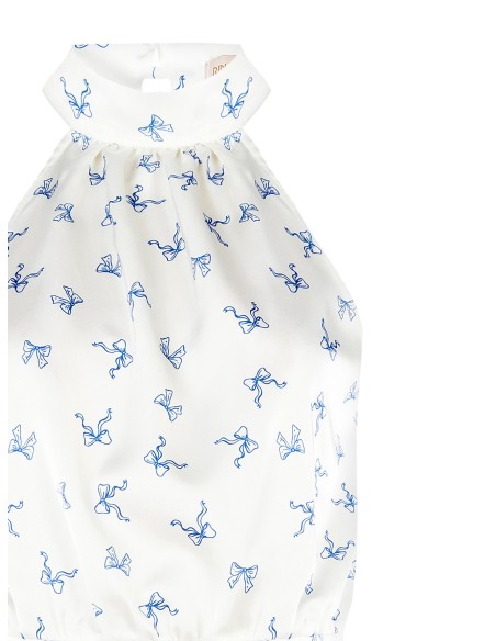 Top en satin motif nœuds Rinascimento