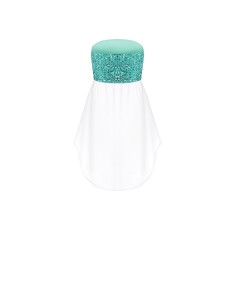 Strapless blouse met paillettenbedekt detail Rinascimento 2