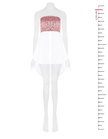Strapless blouse met paillettenbedekt detail Rinascimento