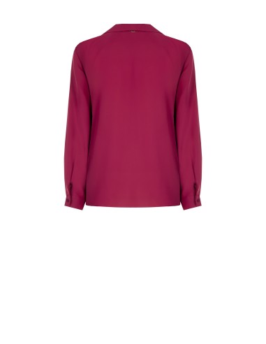 Vloeiende blouse van georgette zonder knopen Rinascimento