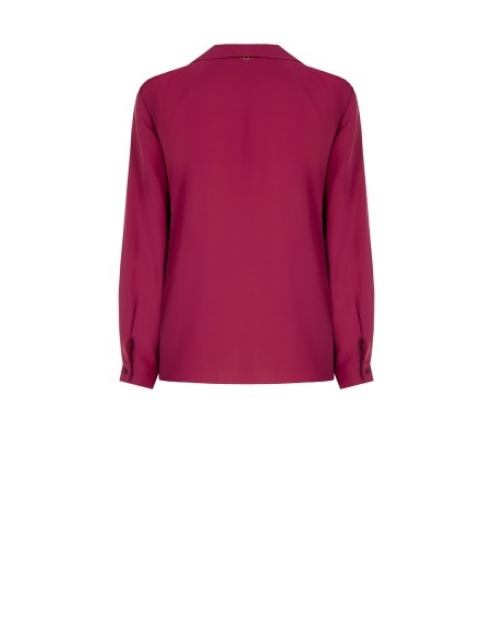 Vloeiende blouse van georgette zonder knopen Rinascimento