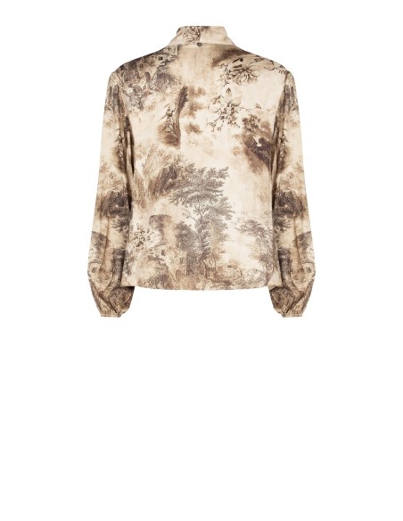 Chemisier en viscose fluide avec lien Rinascimento