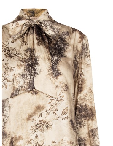 Chemisier en viscose fluide avec lien Rinascimento