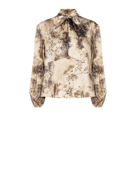 Chemisier en viscose fluide avec lien Rinascimento