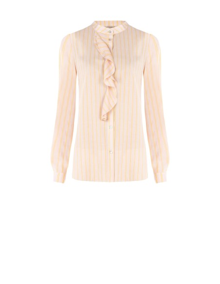 Chemise Regular en tissu léger avec volants Rinascimento