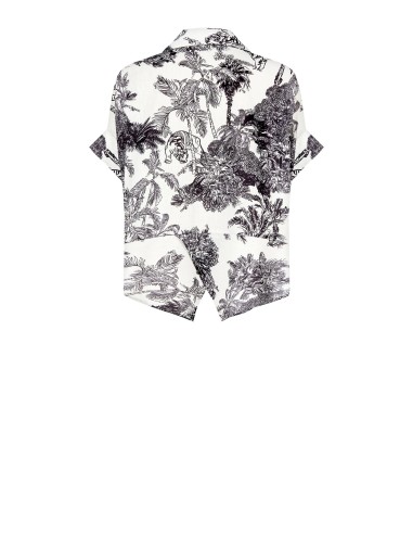 Asymétrique Sur Chemise Jungle Motif Rinascimento