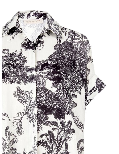 Asymétrique Sur Chemise Jungle Motif Rinascimento