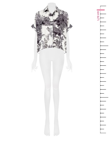 Asymétrique Sur Chemise Jungle Motif Rinascimento