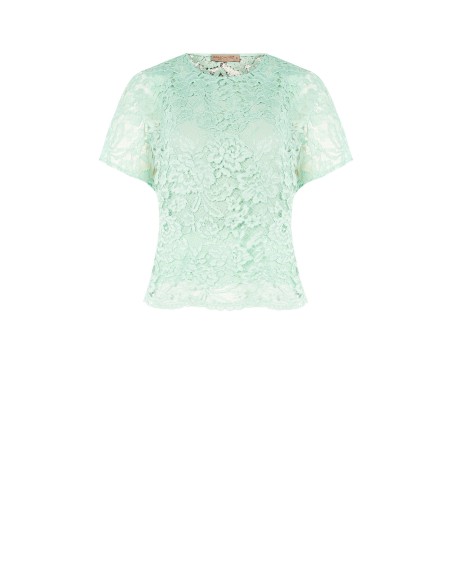 Oversized kanten blouse Rinascimento