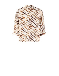 Chemise en coton avec col mandarin et col en V Rinascimento 2