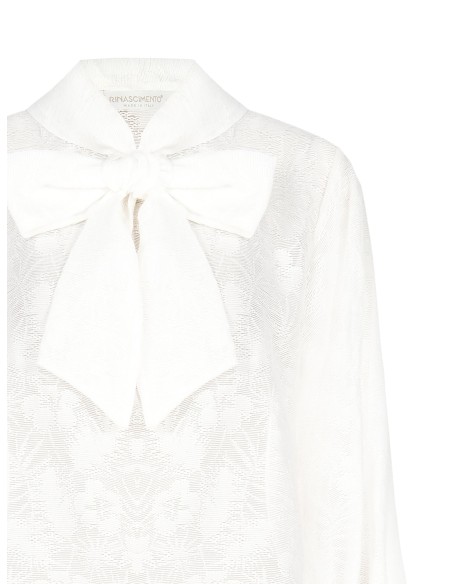 Blouse large en viscose Devoré Rinascimento