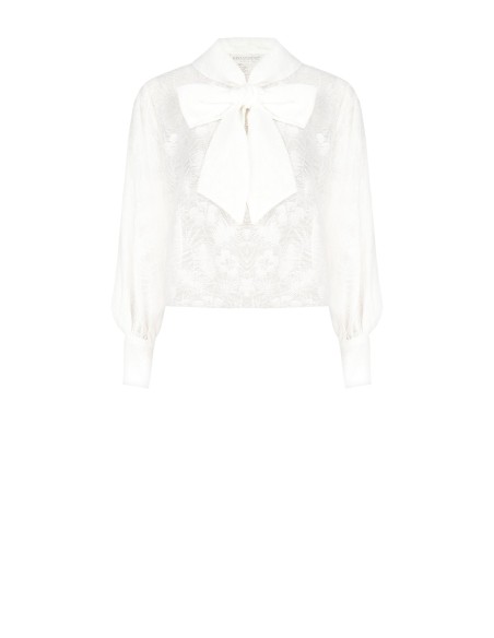 Blouse large en viscose Devoré Rinascimento