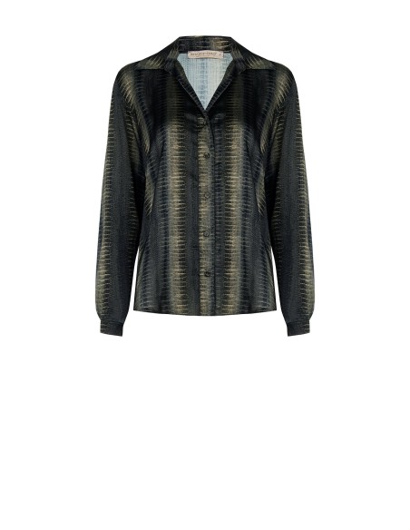 Rinascimento - Chemise large et fluide en satin python