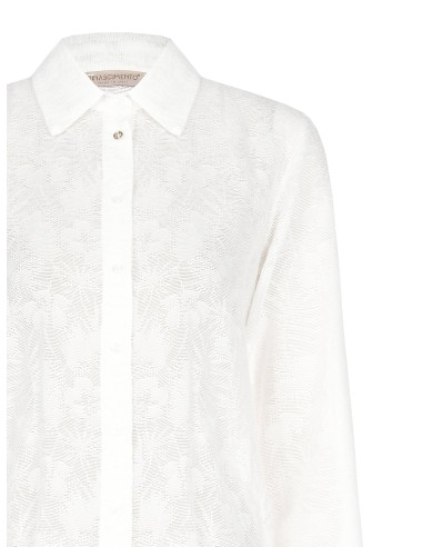 Rinascimento - Chemise perforée en mélange de viscose
