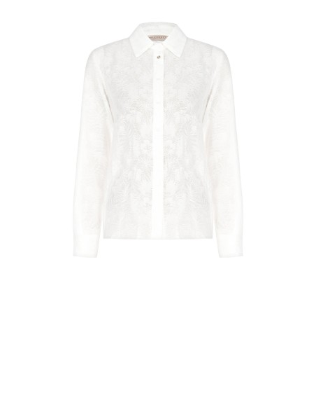 Rinascimento - Chemise perforée en mélange de viscose