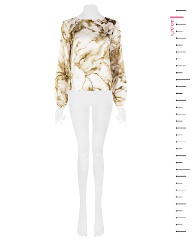 Blouse ample à motifs pailletés Rinascimento