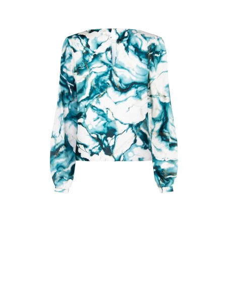 Blouse ample à motifs pailletés Rinascimento