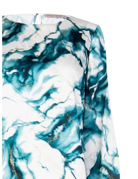 Ruime blouse met glittervlekken Rinascimento