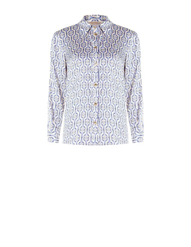 Chemisier regular en viscose avec boutons siglés Rinascimento
