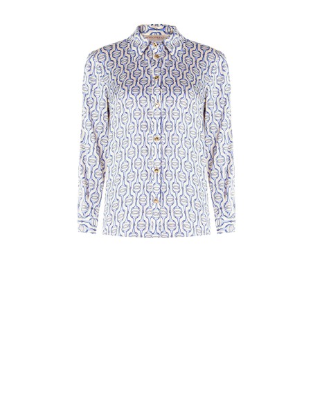 Chemisier regular en viscose avec boutons siglés Rinascimento