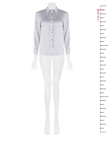 Chemisier regular en viscose avec boutons siglés Rinascimento