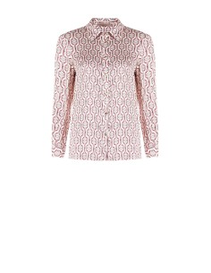 Regular viscose blouse met Rinascimento-logoknopen
