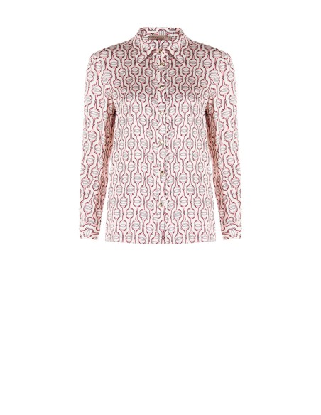 Chemisier regular en viscose avec boutons siglés Rinascimento