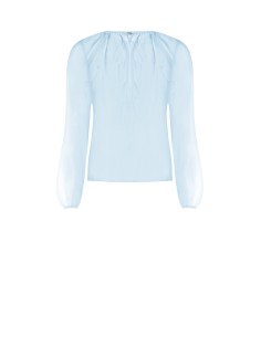 Blouse en tissu léger semi-transparent avec volants Rinascimento 2