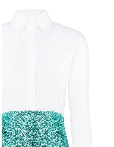 Chemisier à bas recouvert de sequins Rinascimento
