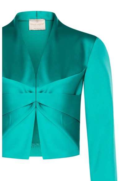 Boléro cache-épaules en satin avec agrafe Rinascimento
