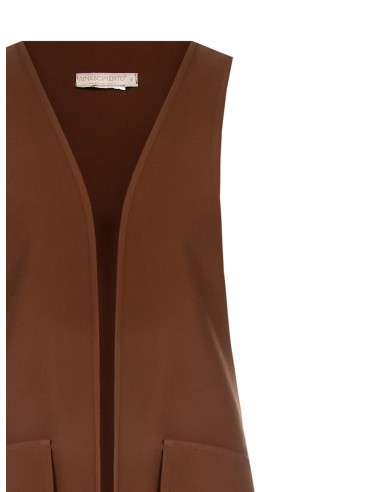 Gilet long ouvert avec fentes latérales Rinascimento