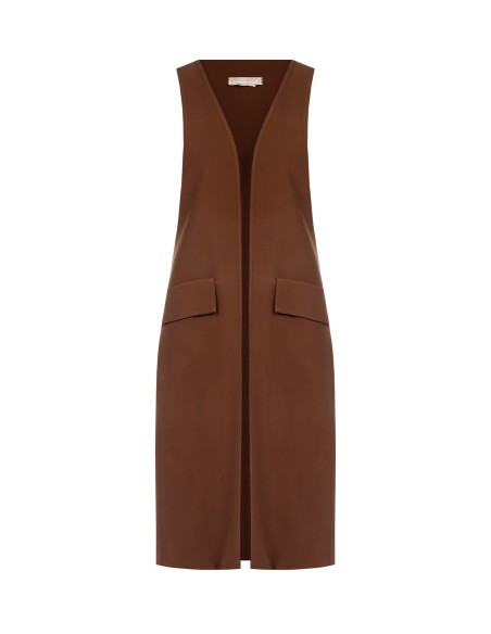 Gilet long ouvert avec fentes latérales Rinascimento
