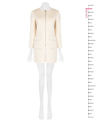 Manteau moyen en néoprène avec poches maxi Rinascimento