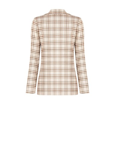 Veste blazer à carreaux en polyviscose Rinascimento
