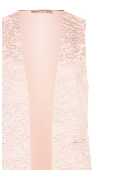 Gilet long ouvert en dentelle Rinascimento
