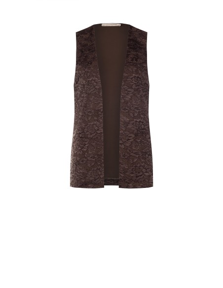 Lang Open Kanten Gilet Rinascimento