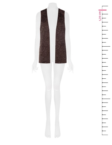 Gilet long ouvert en dentelle Rinascimento