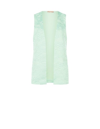 Gilet long ouvert en dentelle Rinascimento