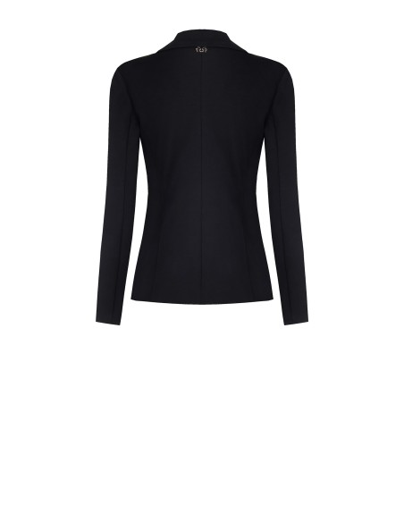 Veste blazer courte cintrée en mélange de coton Rinascimento