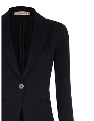 Veste blazer courte cintrée en mélange de coton Rinascimento