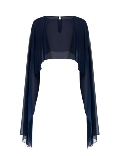 Georgette bolero met lange mouwen 2