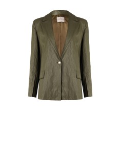 Rinascimento - Veste blazer en simili-cuir froissé