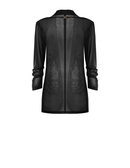 Veste blazer ouverte en tulle extensible Rinascimento