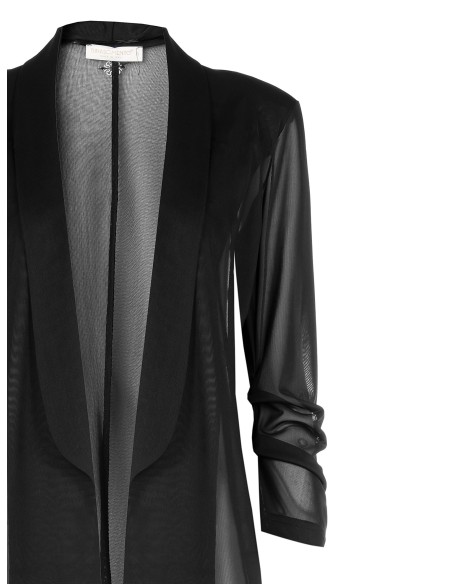 Veste blazer ouverte en tulle extensible Rinascimento