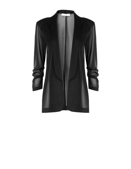 Veste blazer ouverte en tulle extensible Rinascimento