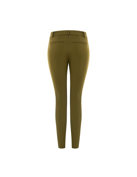 Aansluitende cropped broek van scuba-crêpe van Rinascimento