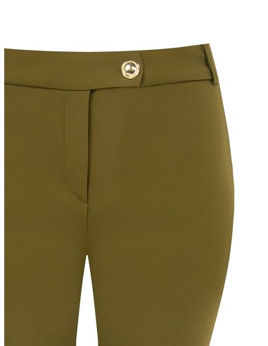 Pantalon ajusté cropped en crêpe scuba Rinascimento